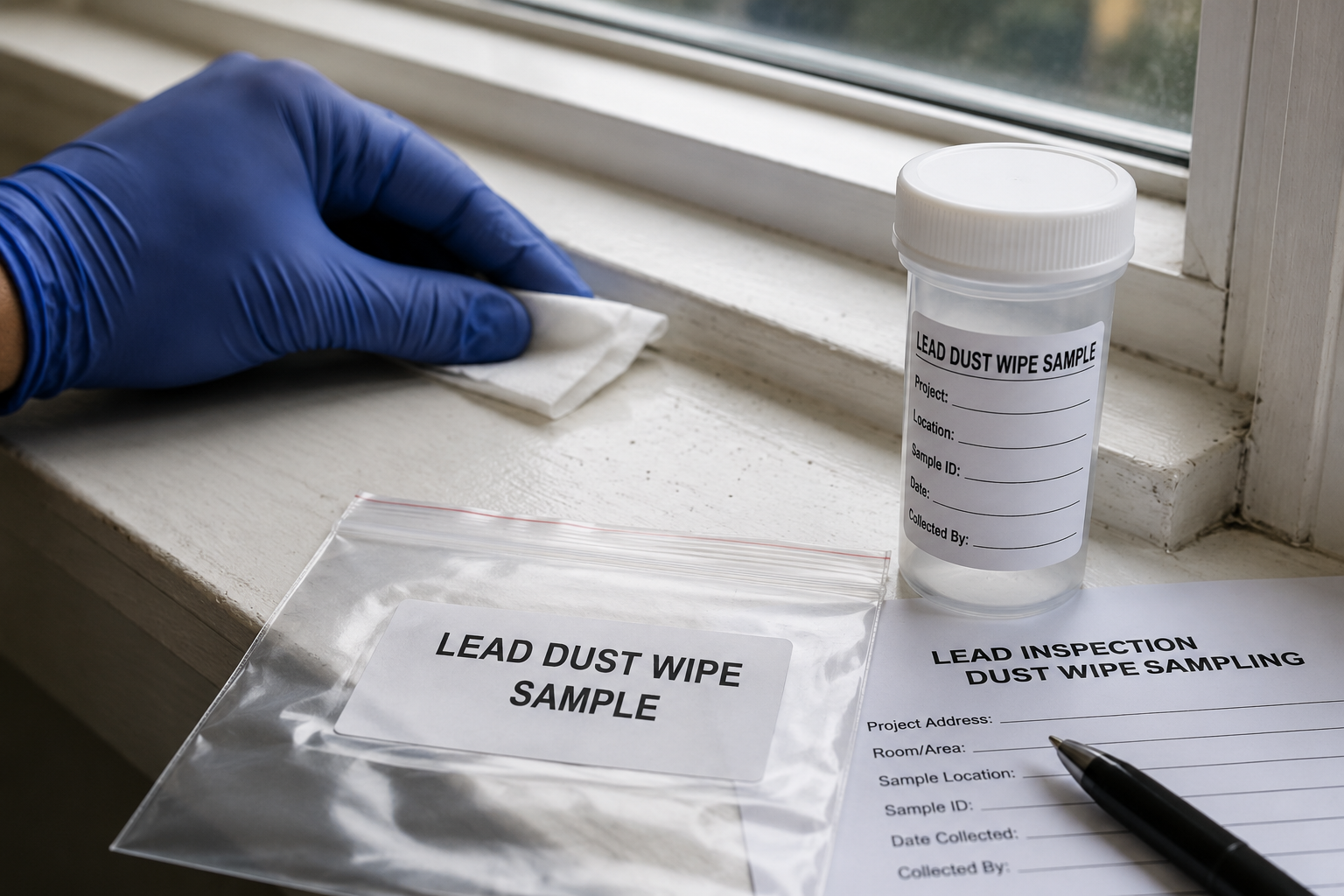 Lead dust-wipe inspection in a New Jersey rental property