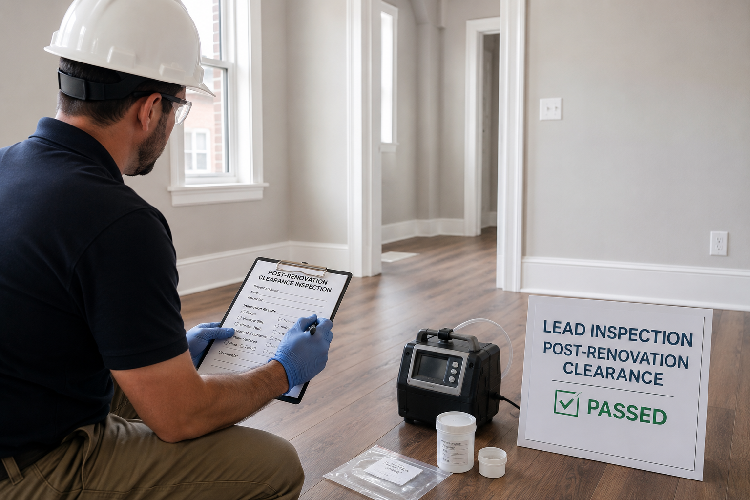 Post-renovation lead clearance testing in a New Jersey rental property